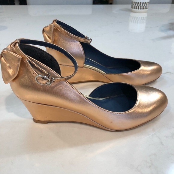 Shoes of Prey Rose Gold Wedges - Picture 4 of 8